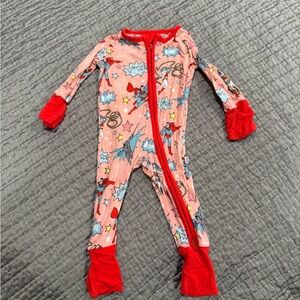 Little Sleepies Pink Justice League Zippy